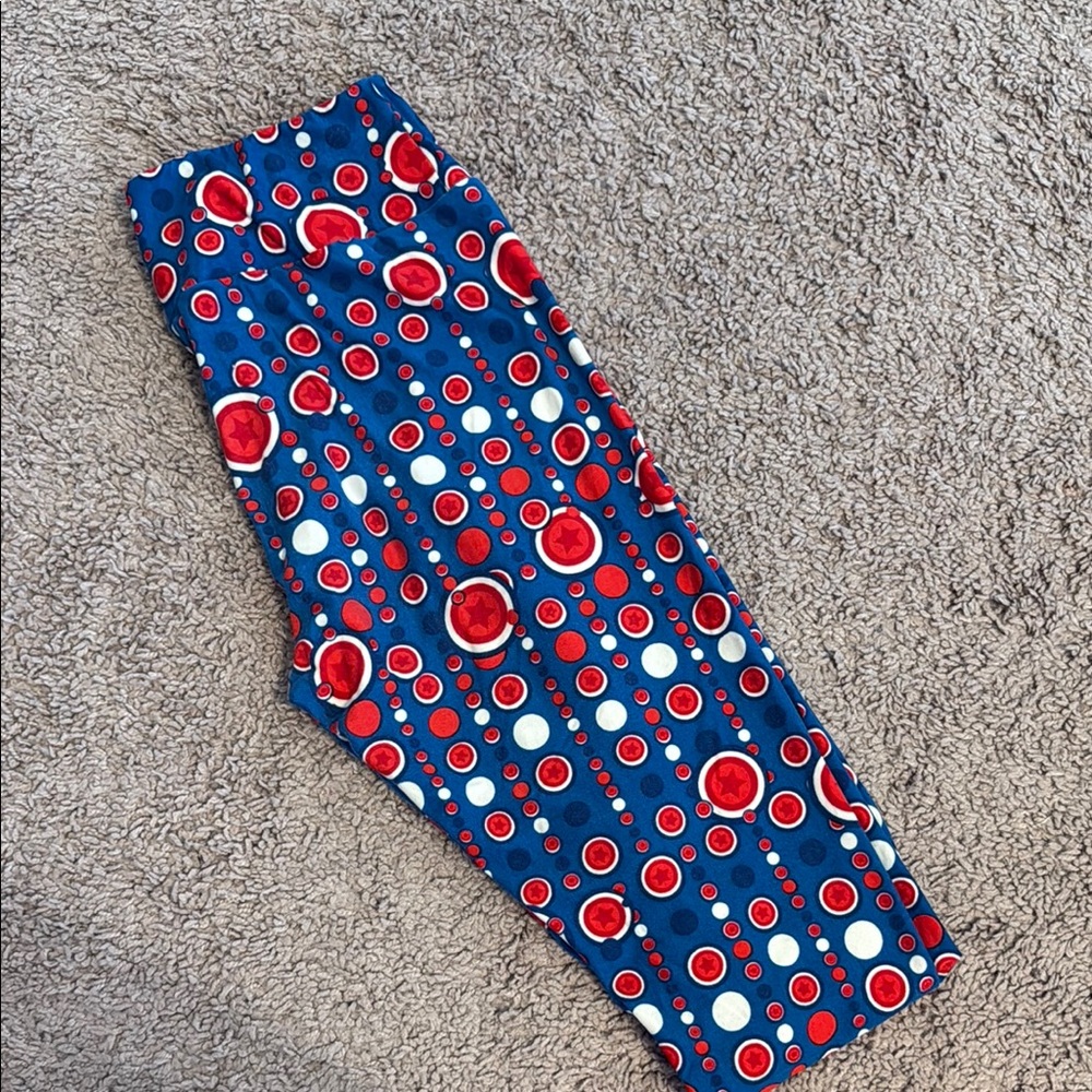 LulaRoe Captain America Leggings